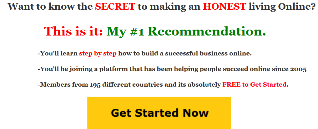 Number 1 recommendation to make money online wealthy affiliate