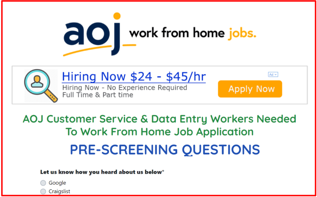 AOJ work from home review